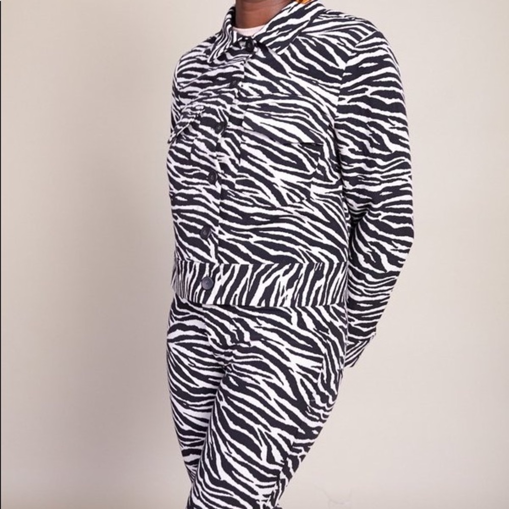 No. 6 Claudia Jacket Black & White Zebra